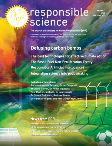 Responsible Science journal no.7 cover Responsible Science journal no.7 cover