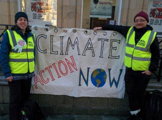 Emily Health at climate protest