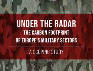 EU military carbon report cover