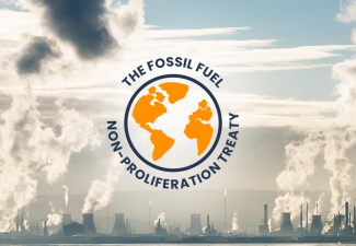 FFNPT logo over landscape with fossil fuel power stations