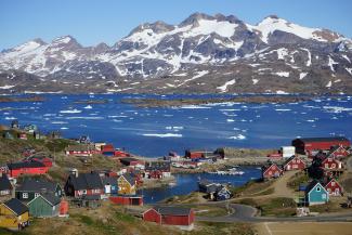 Photo of Tasiilaq Bay in East Greenland