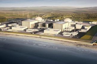 Artist's impression of Hinkley Point C nuclear power station